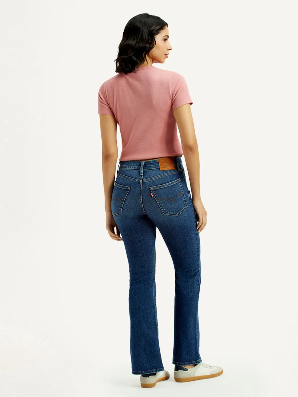 Daily Musthave Women's 726 Dark Indigo Flared Fit High Rise Jeans
