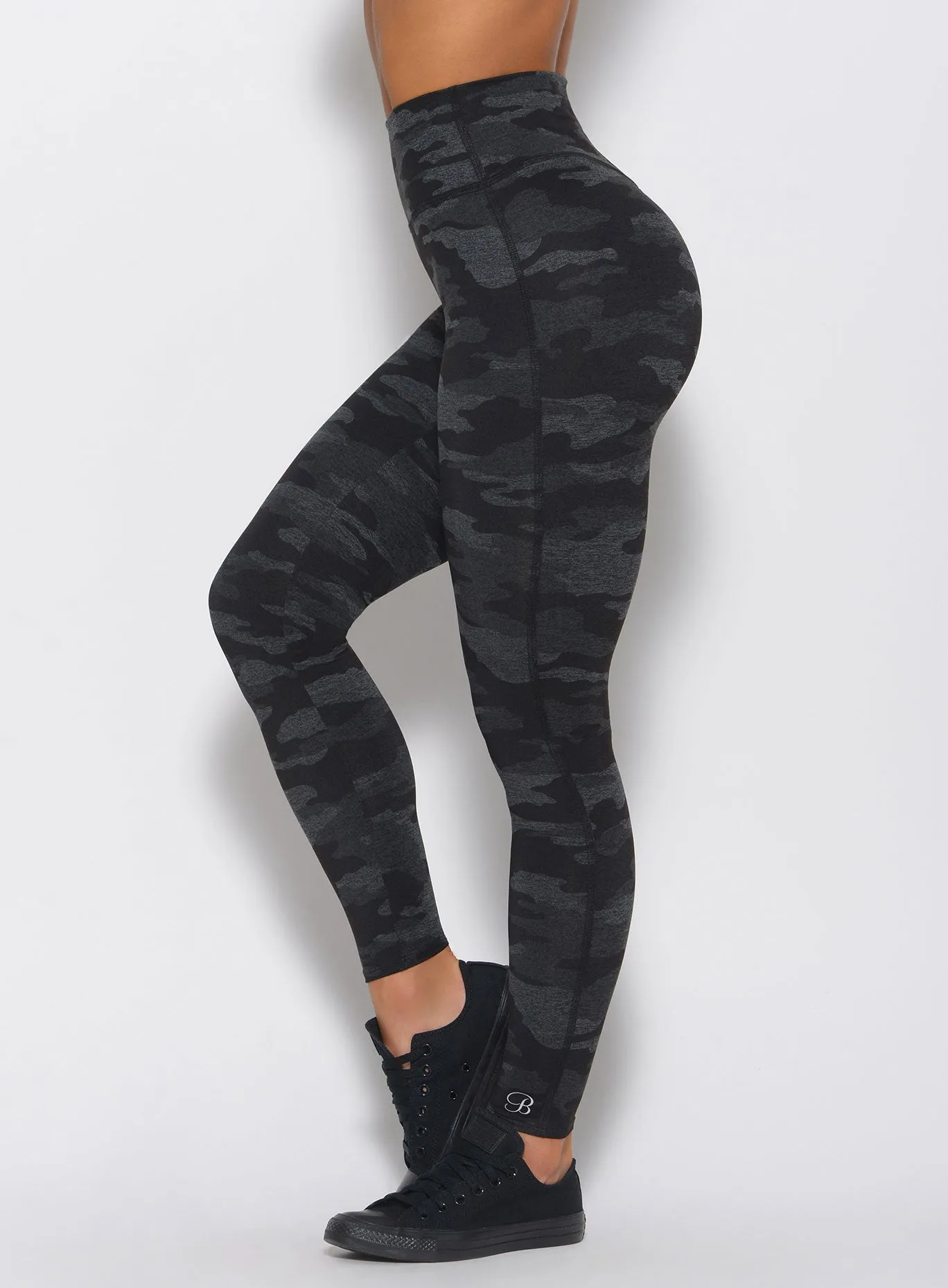 Fit Camo Leggings Yoga Class Minimalist Style Eco Shopper Compression Support