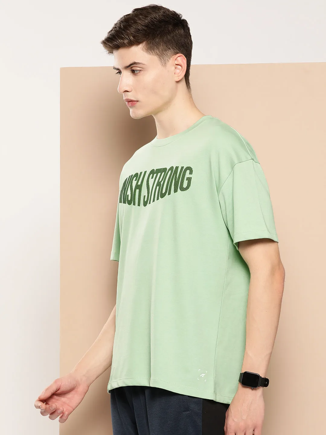 Soft Jersey Alcis Men Typography Printed Dry Tech T-shirt