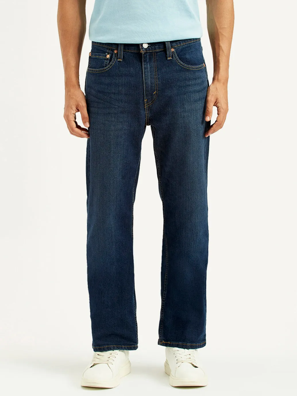 Men's 527 Dark Indigo Bootcut Fit Mid Rise Jeans No Iron Wear