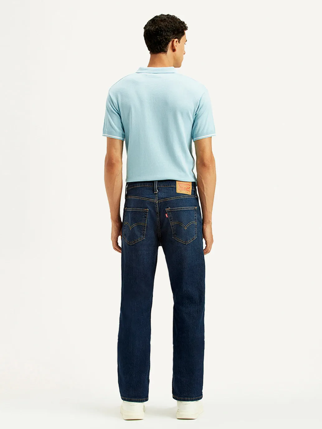 Athlete Fit Elegant Men's 527 Dark Indigo Bootcut Fit Mid Rise Jeans