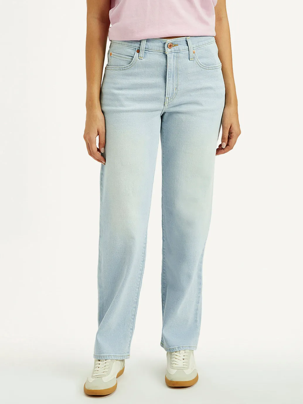 Beach Day Sustainable Women's 94 Light Indigo Baggy Fit Mid Rise Jeans