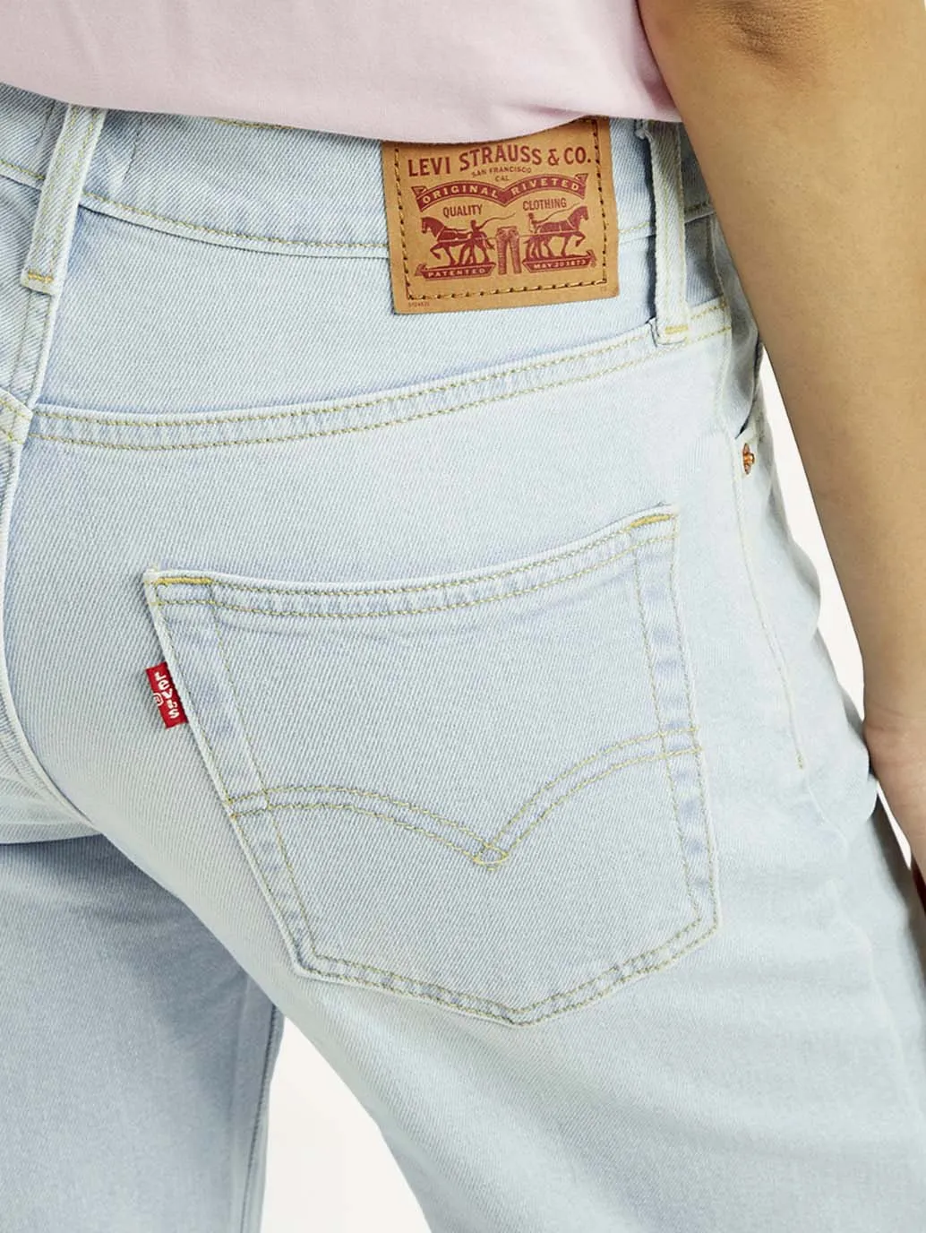 Classic Five Pocket Women's 94 Light Indigo Baggy Fit Mid Rise Jeans