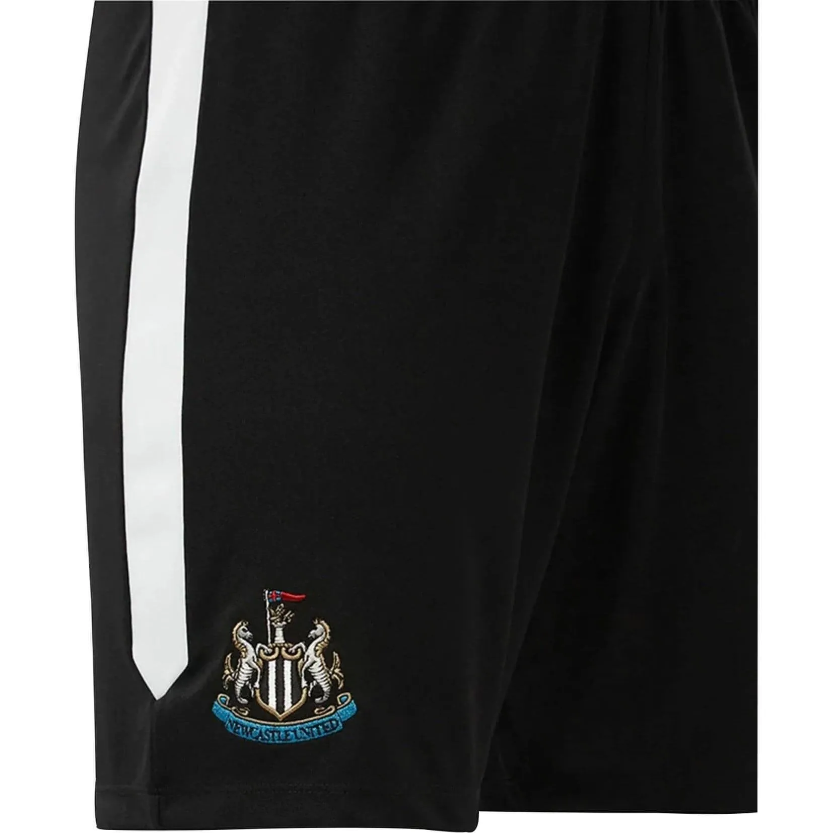 Slip Resistant Inner Grip Tear Resistant Panels Castore Newcastle United Home Mens Football Shorts - Black