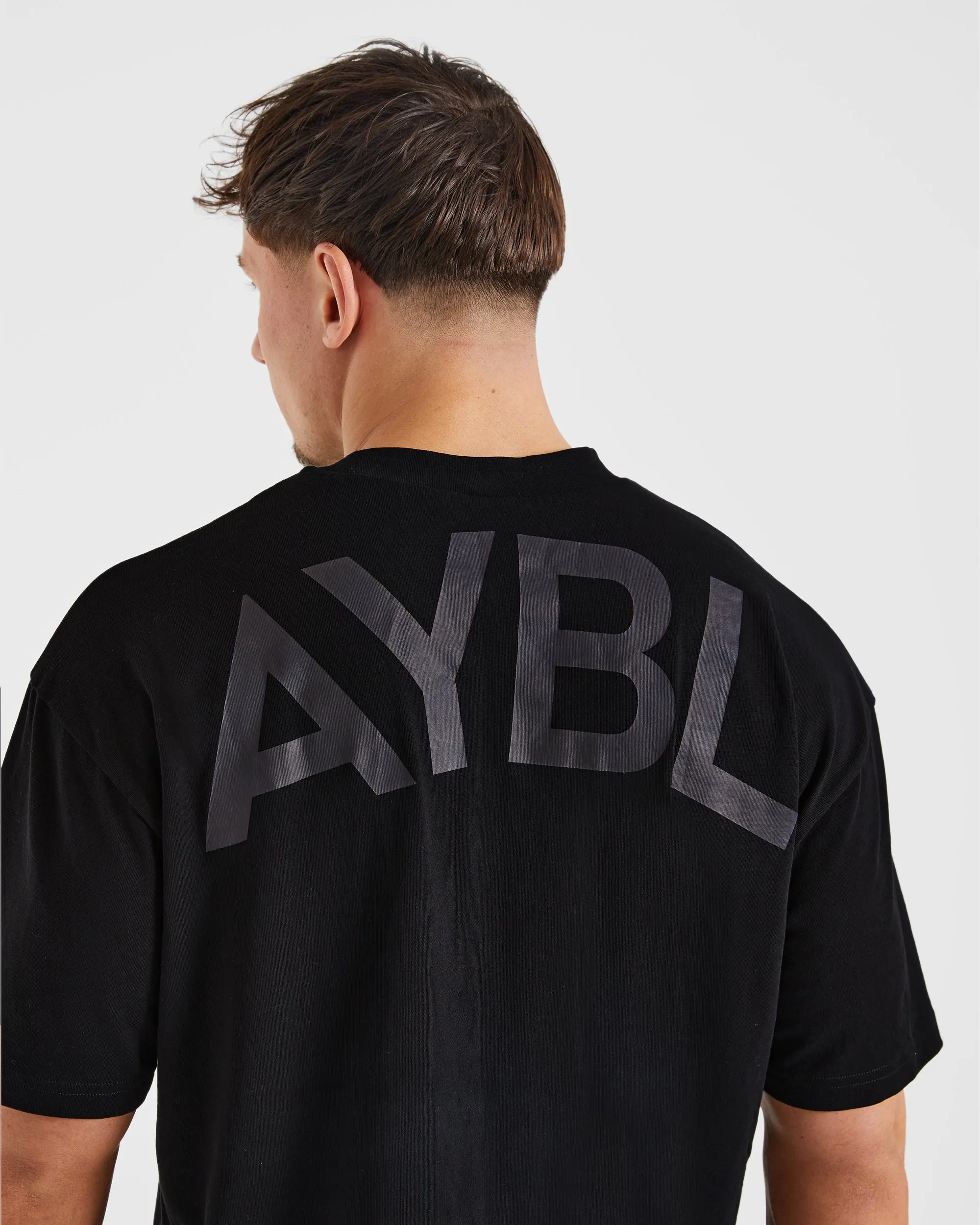Essential Oversized T Shirt - Black sale season