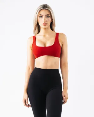 Decorative stitching seams Olivia Sculpt Bra - Carmine