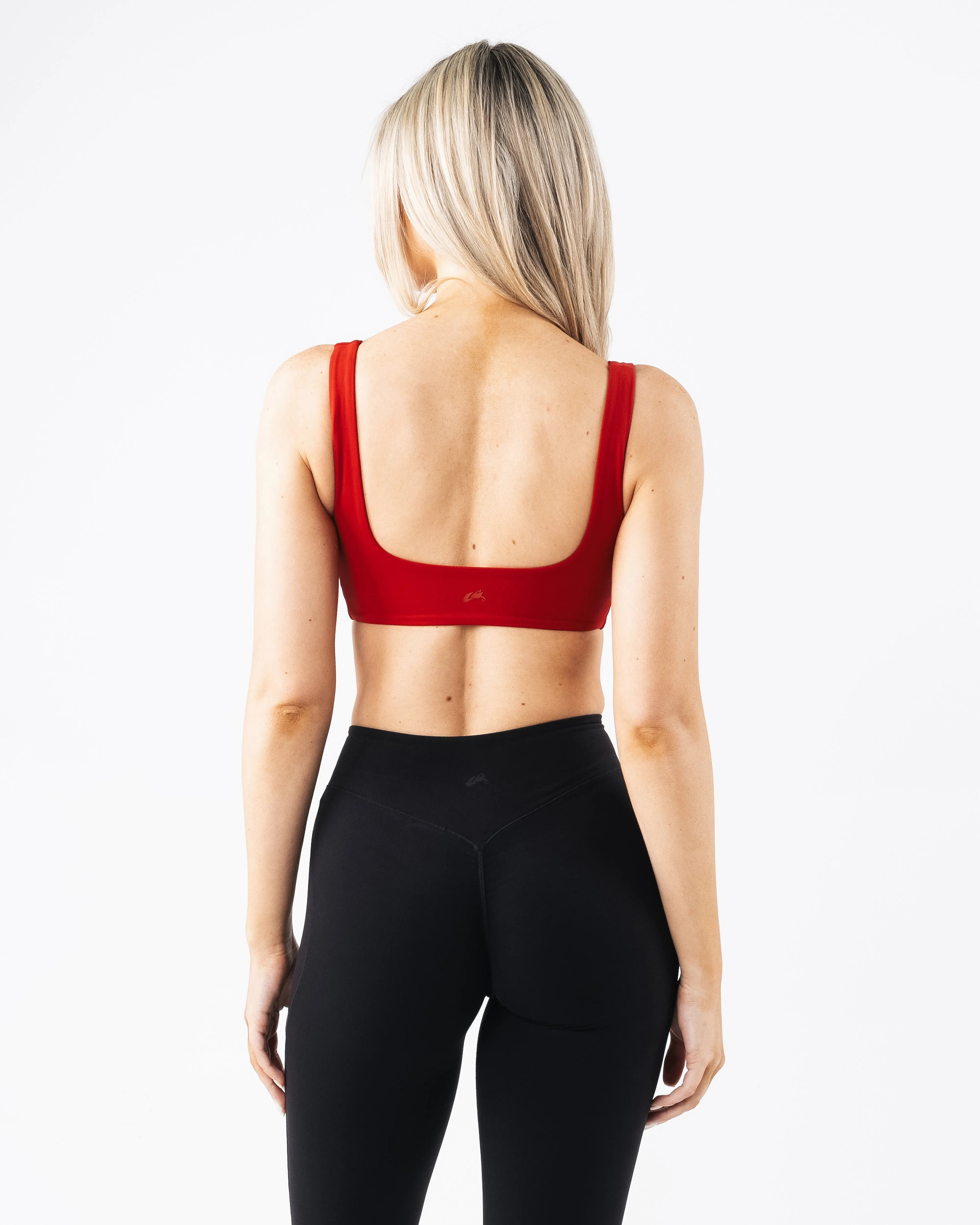White Oversized fit seams Olivia Sculpt Bra - Carmine