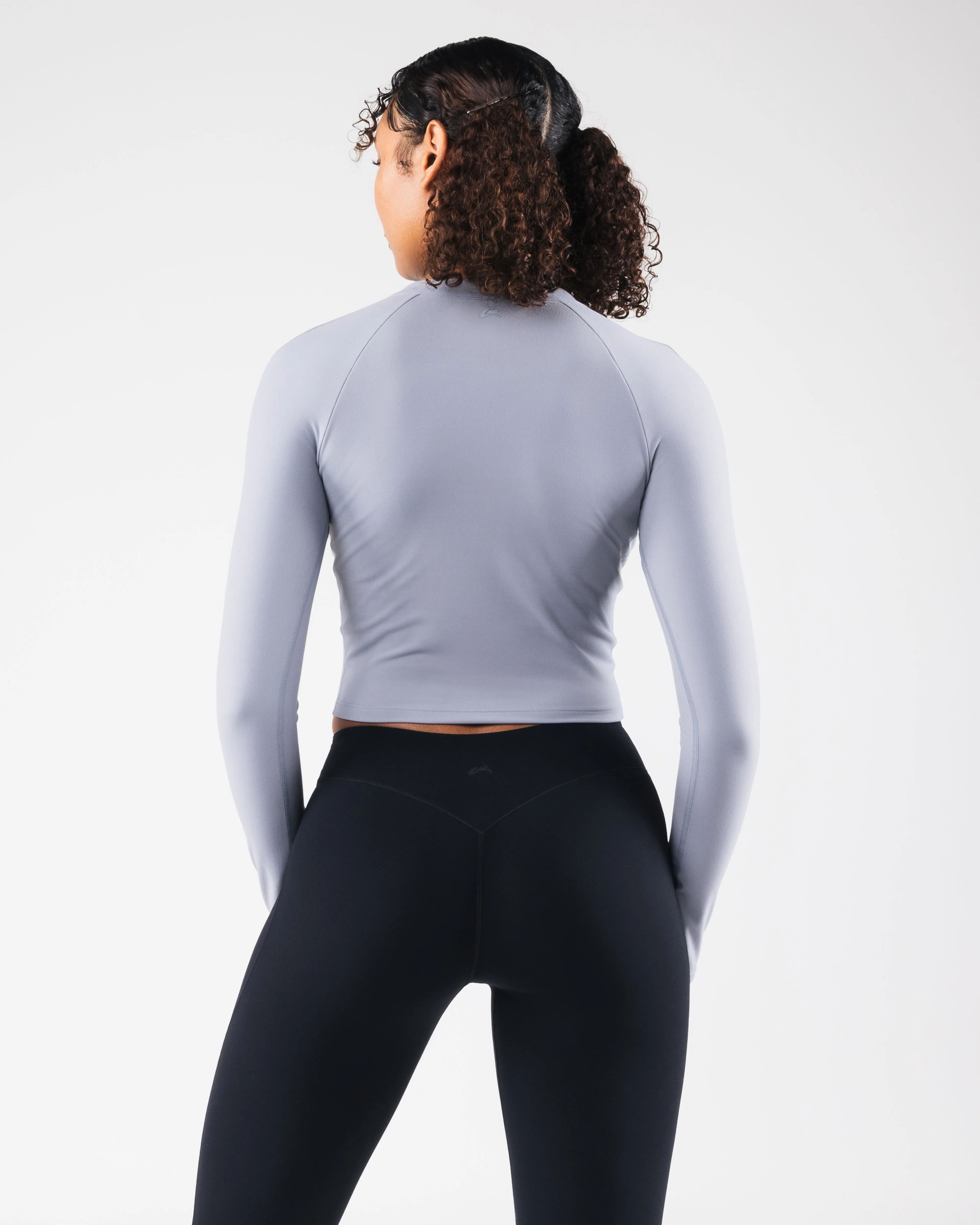 KDM LS Zip Bra - Mist Lightweight Petite size seams