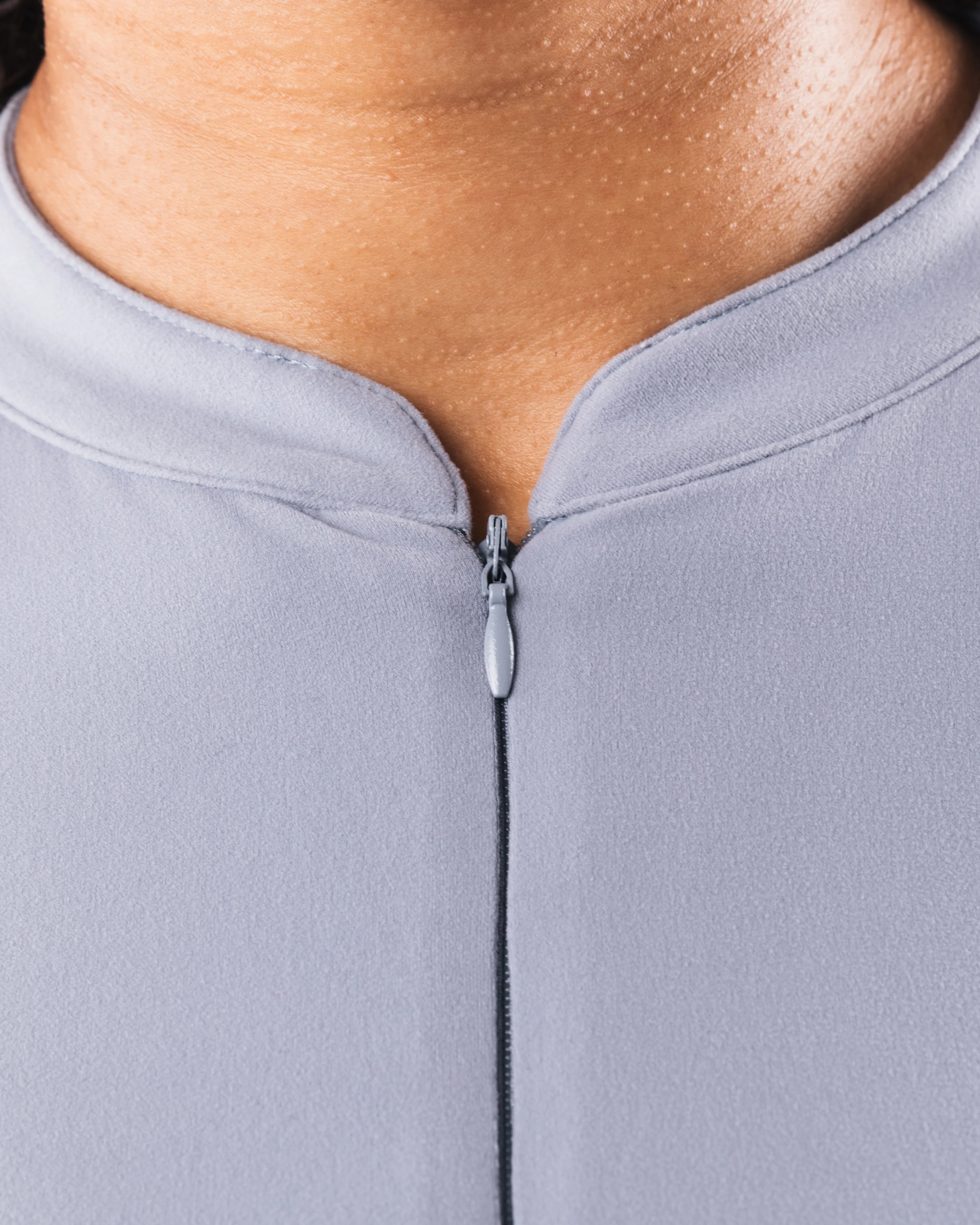 KDM LS Zip Bra - Mist Coverstitch Smooth Design