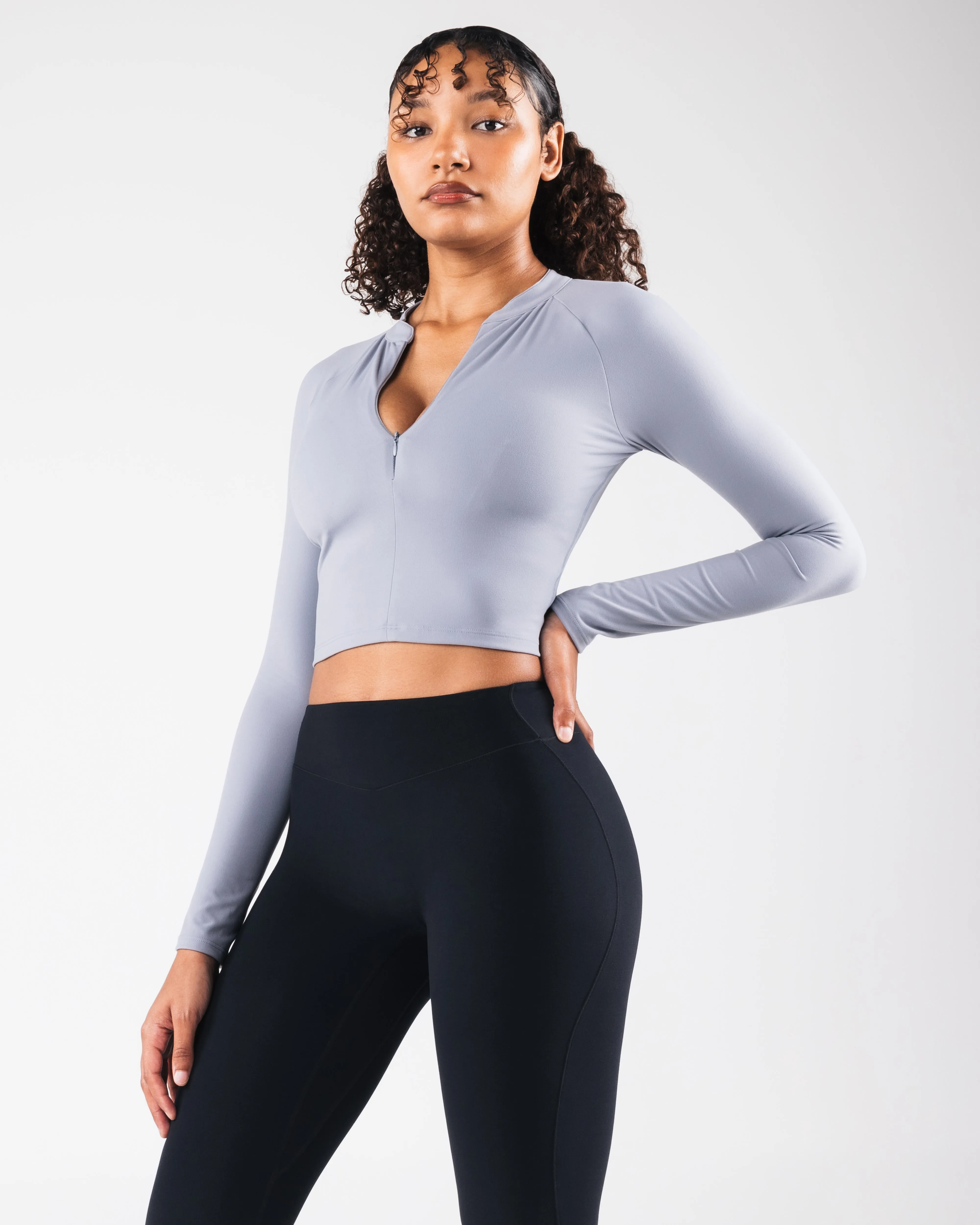 Flex Foam Inserts Reinforced Stress Points KDM LS Zip Bra - Mist