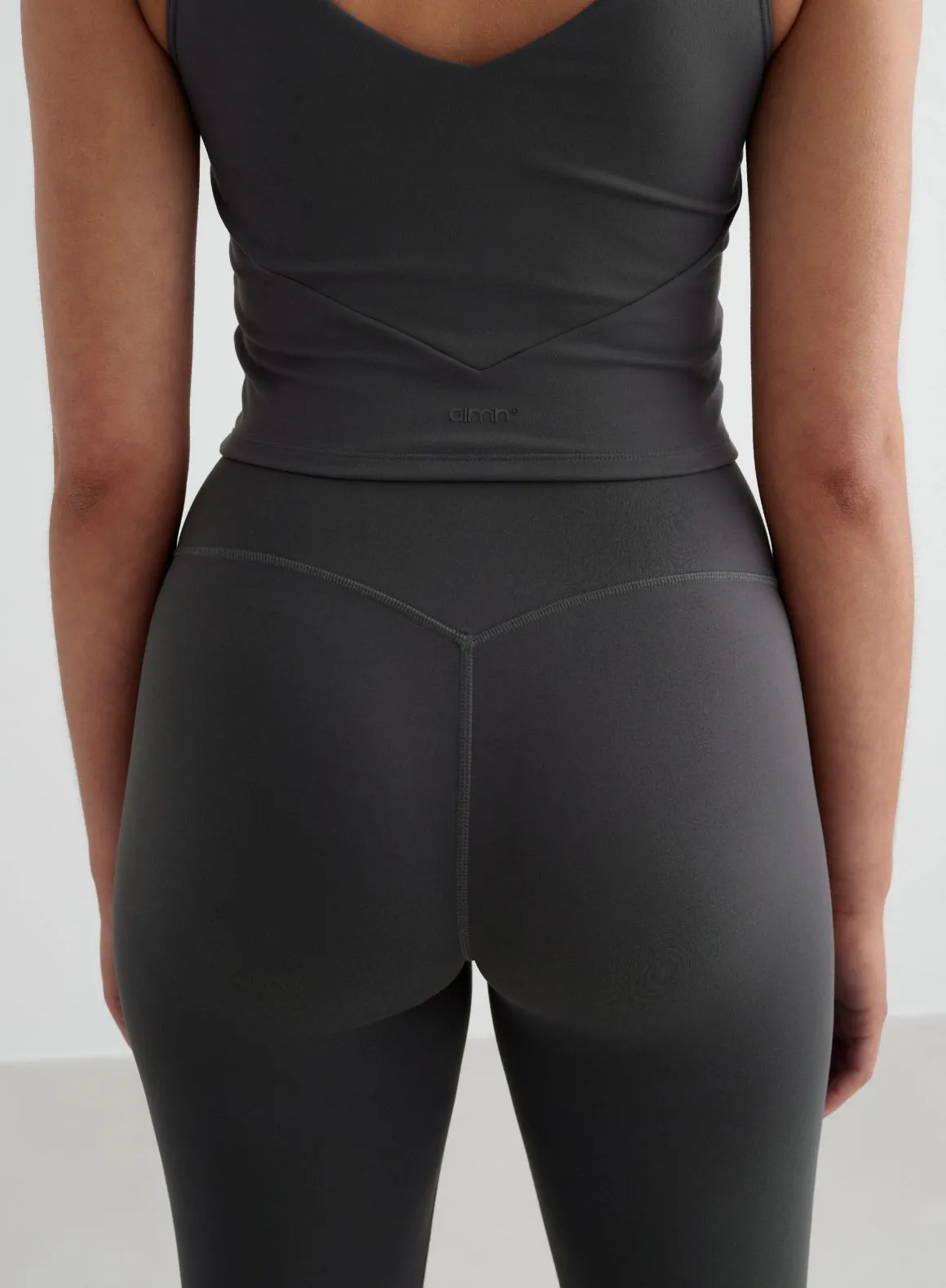 Mesh Panel Gym Workout Shadow Grey Sense Tights