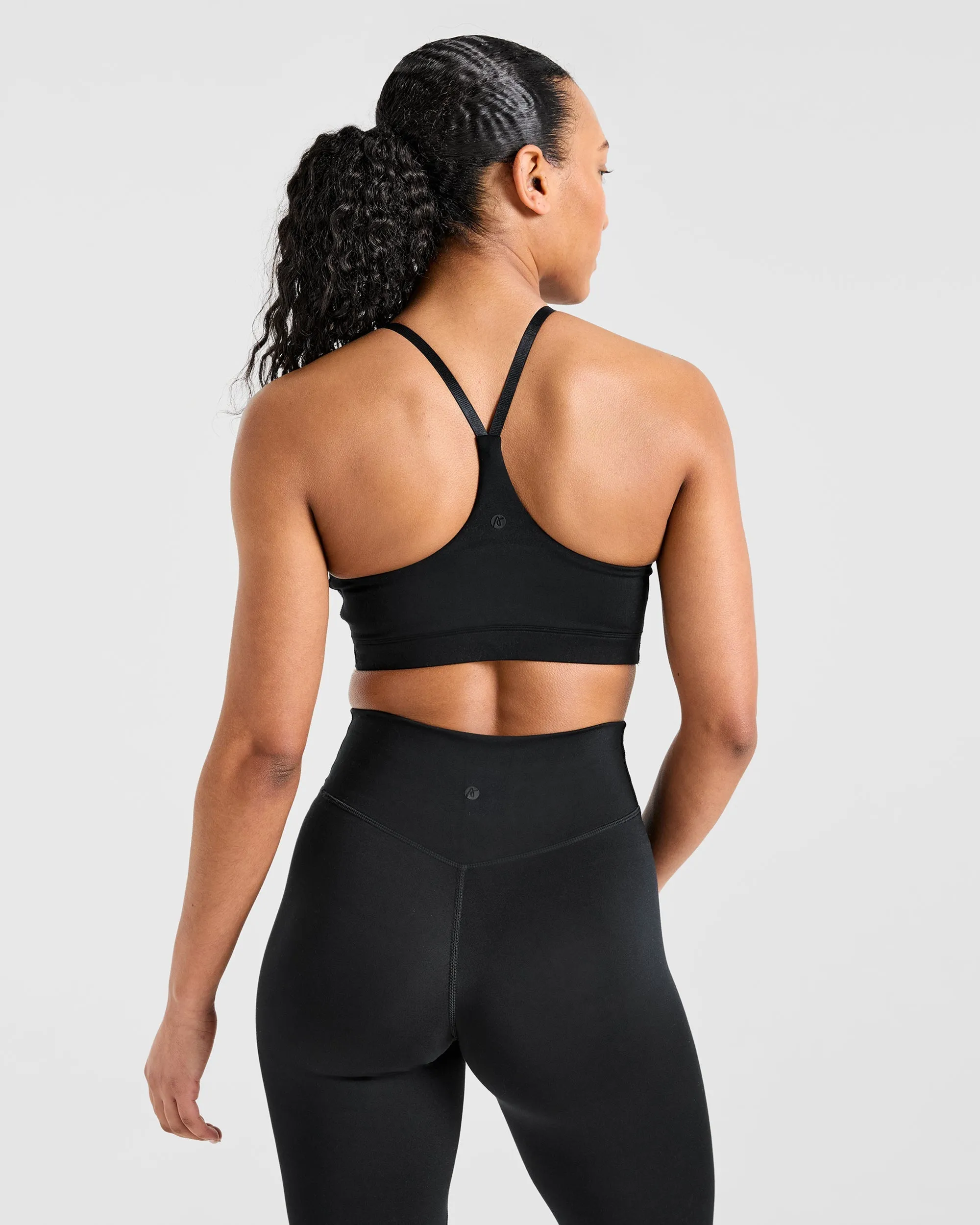 Staple Sports Bra - Black Wide Straps Versatile Structure