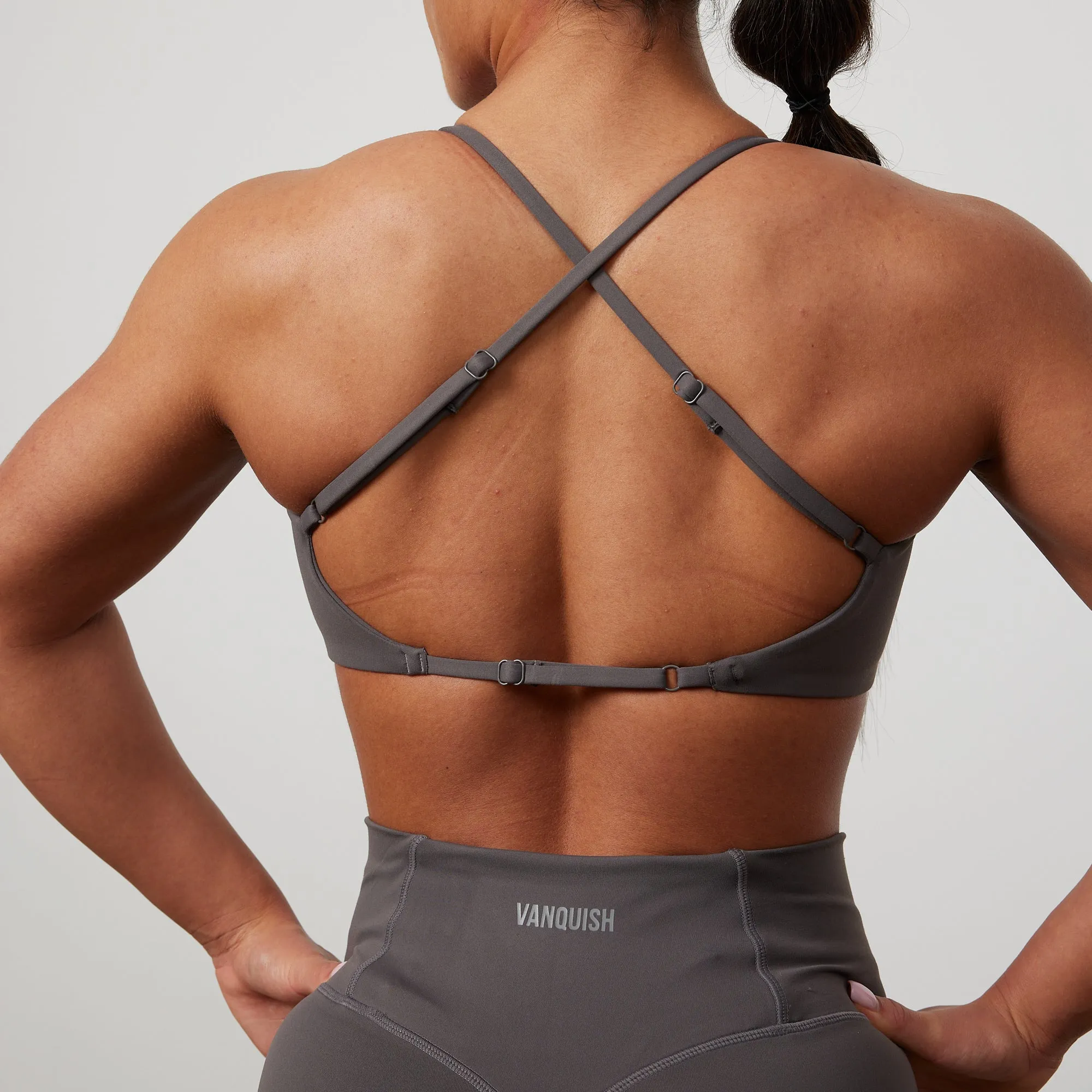 Yellow adults' Vanquish Enhance Graphite Grey Backless Bra