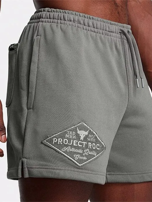 Project Rock Heavyweight Shorts Glide On Waist System Four Way Stretch Fabric