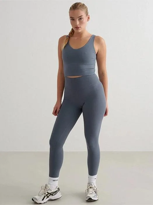 Stormy Blue Sense Bralette Stretchy Waist