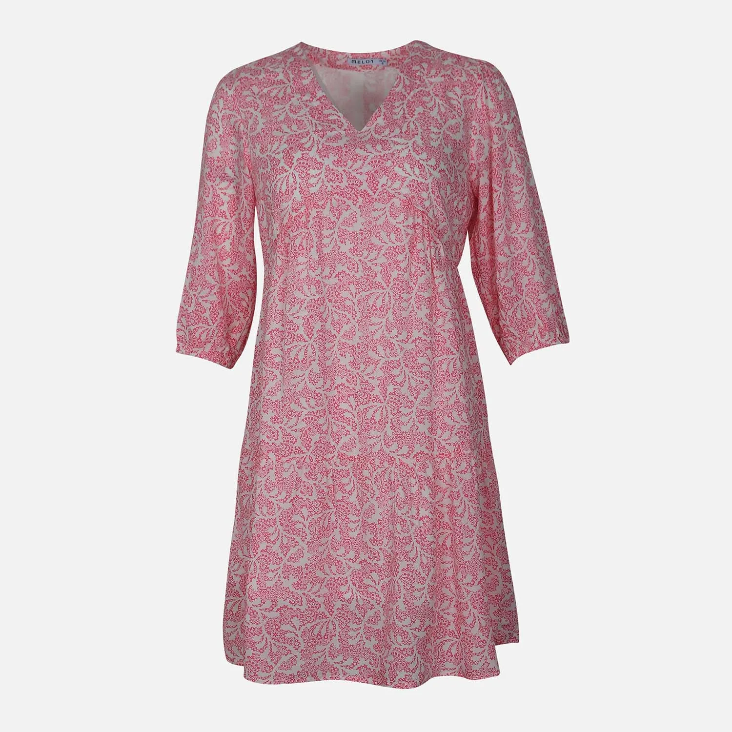 LADIES CASUAL FLORAL DRESS HygroscopicFiber Adjustable Hem