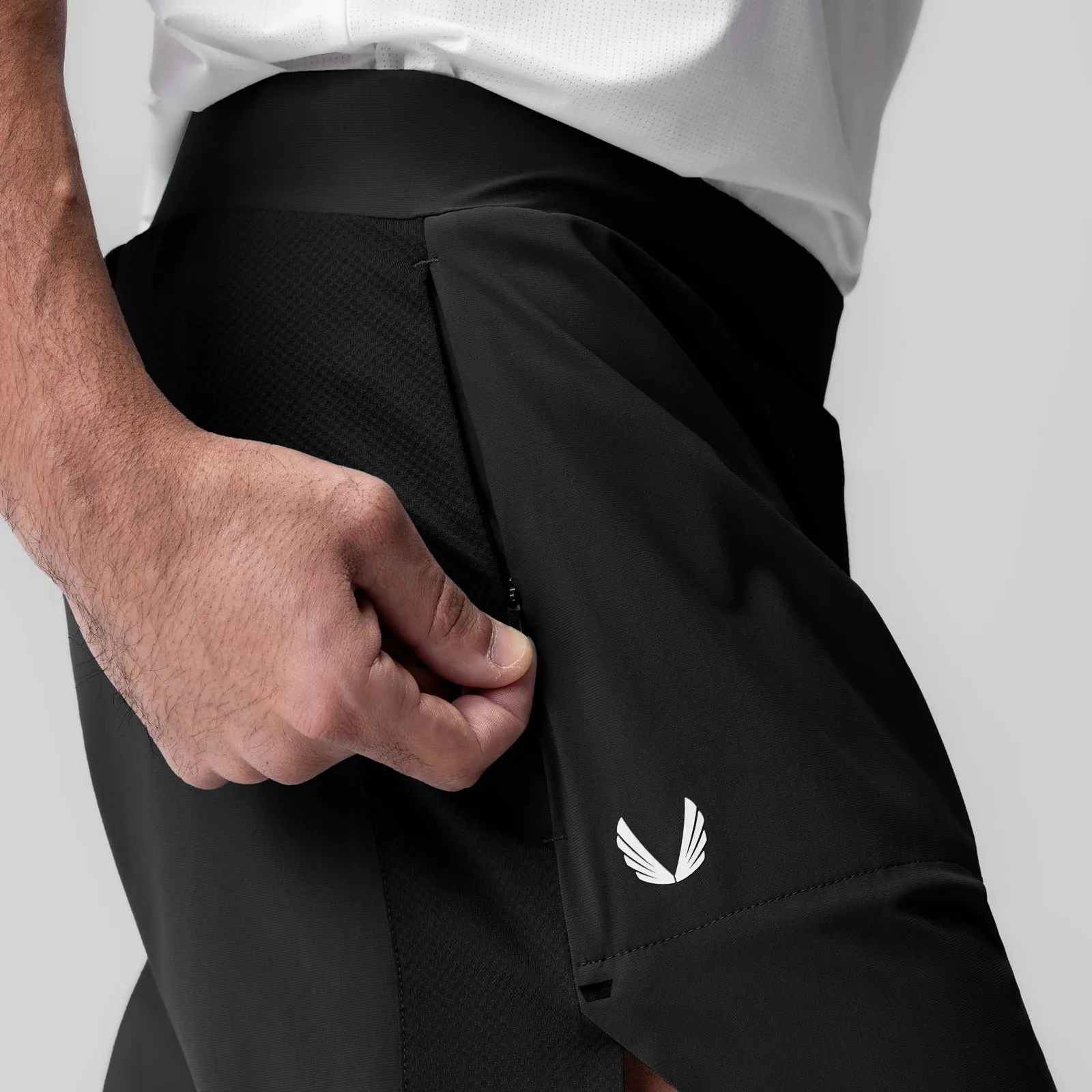 vest 1064. Tetra-Lite? 6" Bonded Training Short - Black