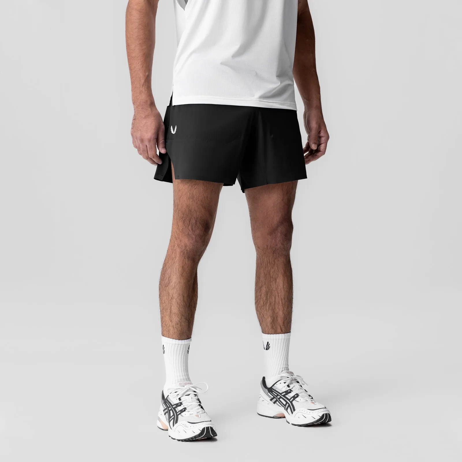 1064. Tetra-Lite? 6" Bonded Training Short - Black dance clothing