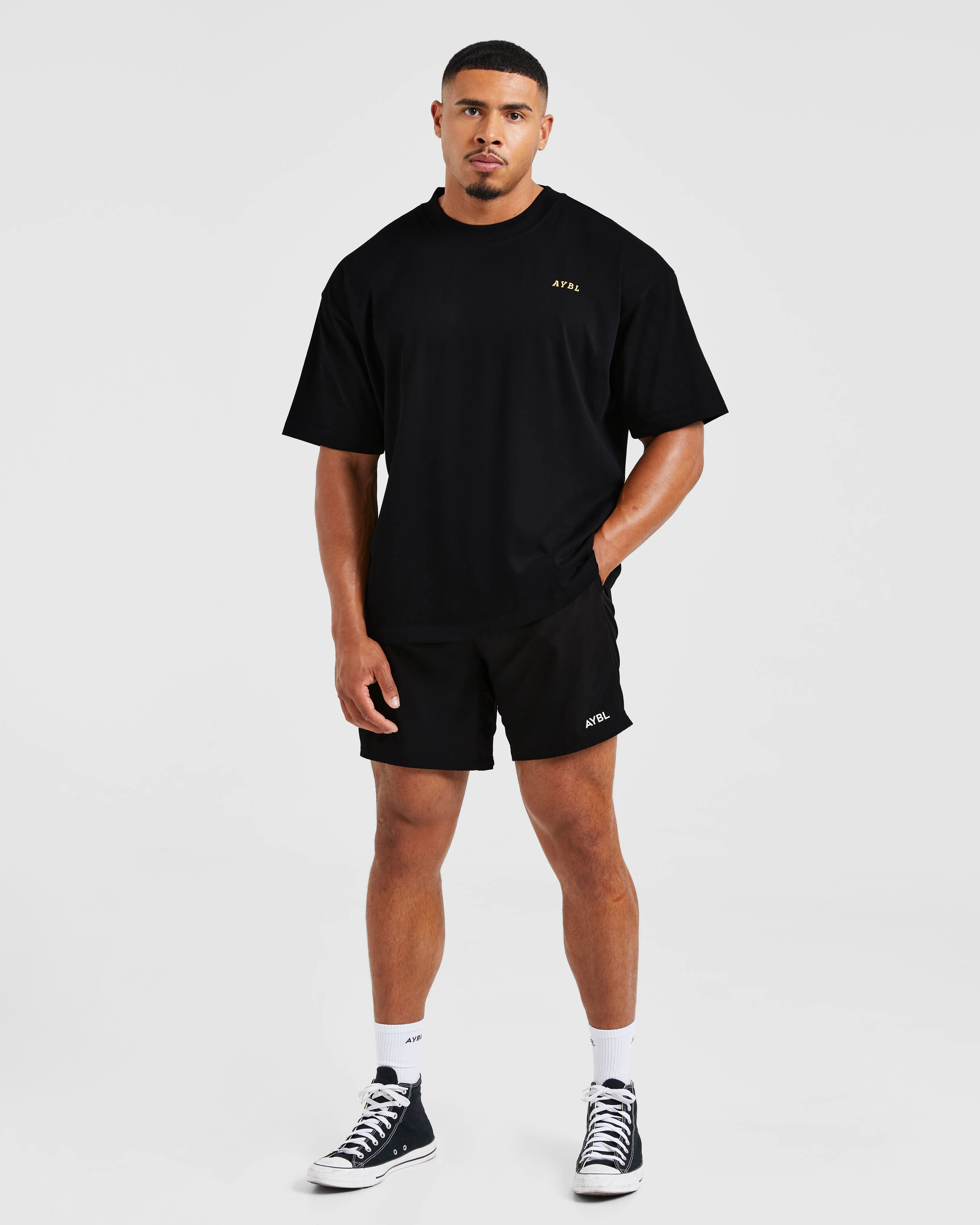 Wesley Vissers X Golden Pump Oversized T Shirt - Black Colorfast Material NonRestrictive Cut
