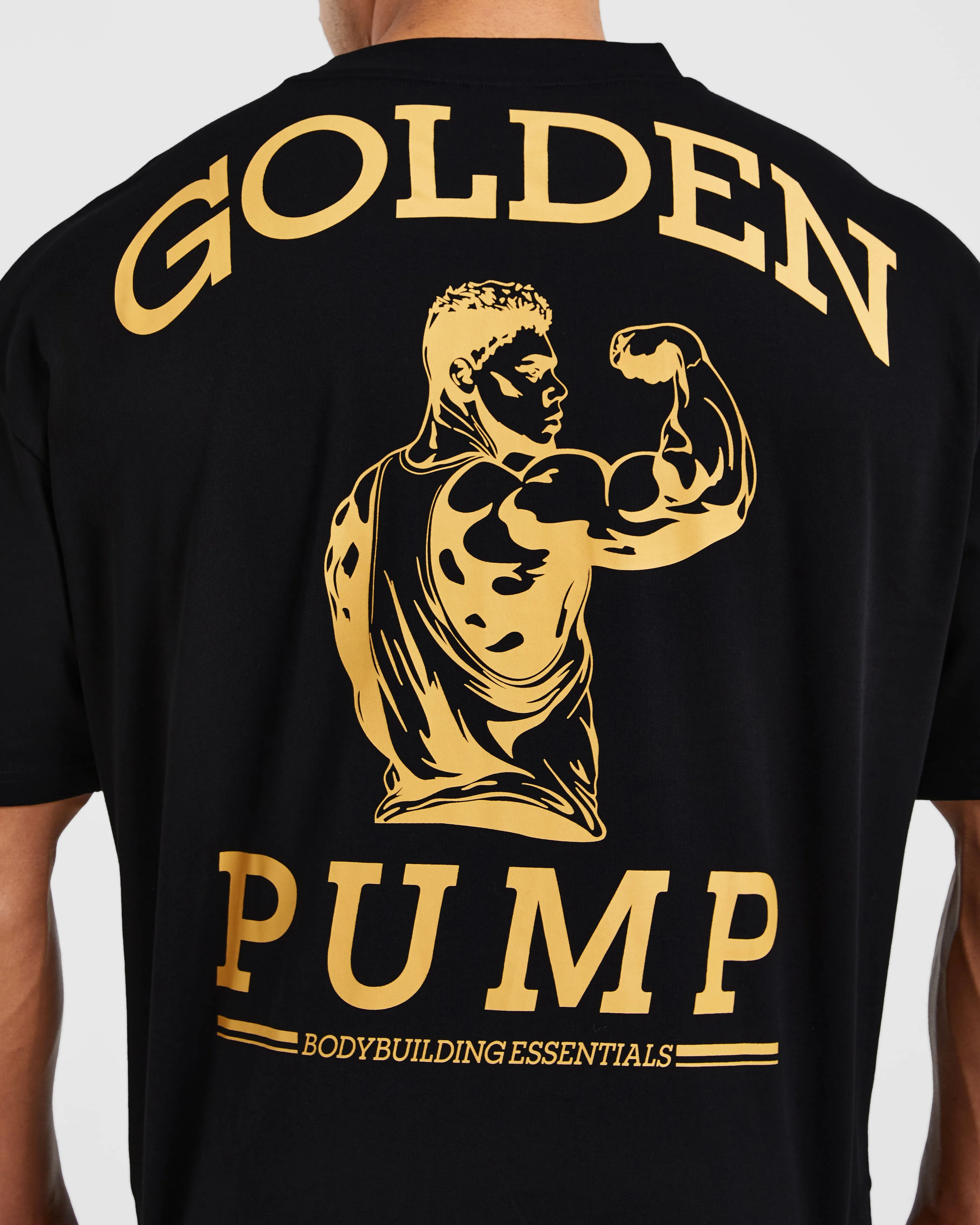 Stylish Outfit Fashionable Wesley Vissers X Golden Pump Oversized T Shirt - Black