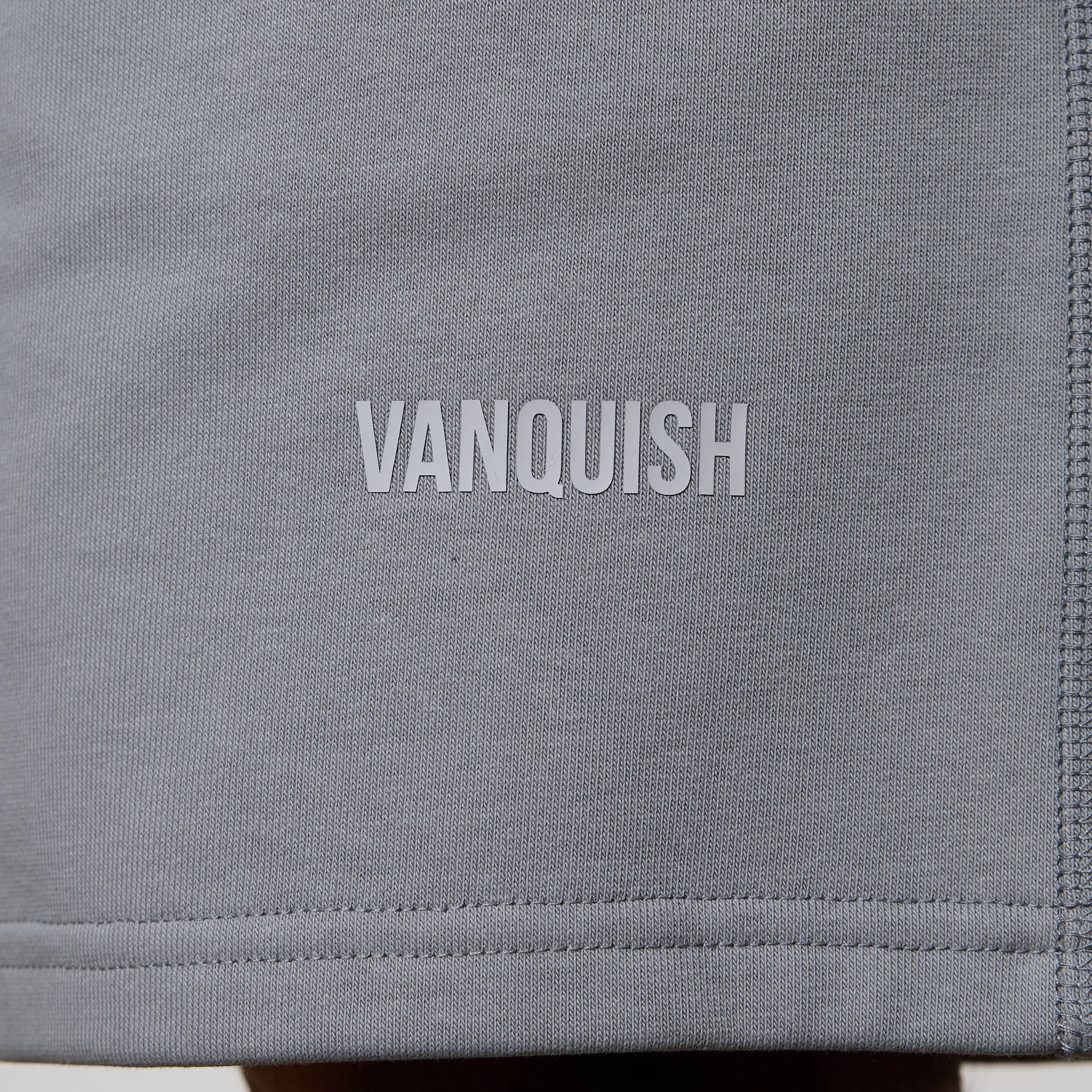 Vanquish Essential Steel Grey Oversized Heavyweight Shorts Day Fit Abrasion Resistant Surface