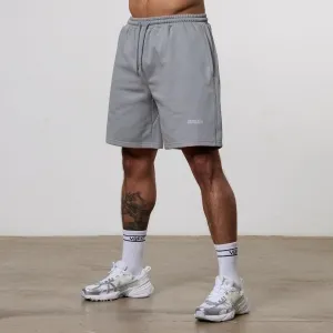 Vanquish Essential Steel Grey Oversized Heavyweight Shorts Wrinkle-Resistant