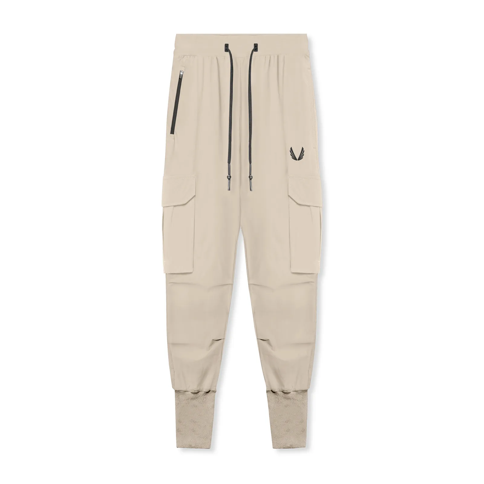 Basic Utility Petite Fit 0825. Tetra-Lite? Cargo High Rib Jogger - Beige