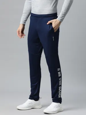 Alcis Men Typography Slim Fit Sports Track Pants High Rise Design