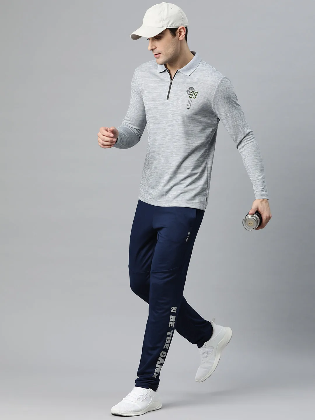 Alcis Men Typography Slim Fit Sports Track Pants Classic Fit