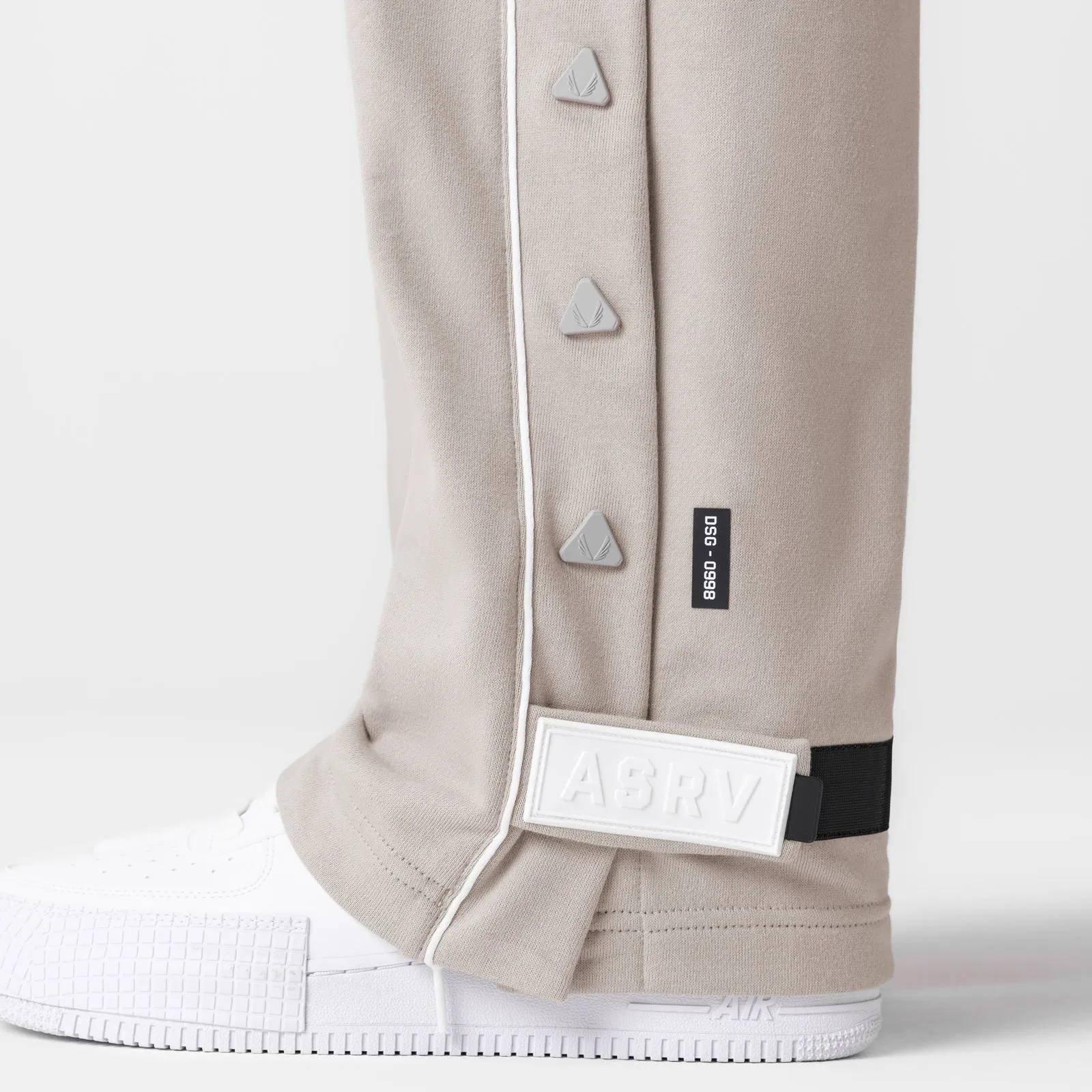 Functional Style 0998. Herringbone Terry Snap Button Sweats - Chai