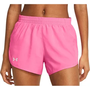 evening dress Under Armour Fly By 3 Inch Womens Running Shorts - Pink