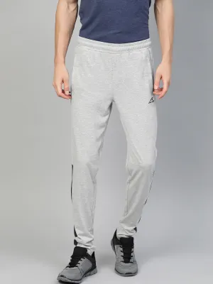 Alcis Men Grey Melange Slim Fit Solid Track Pants Quick Move