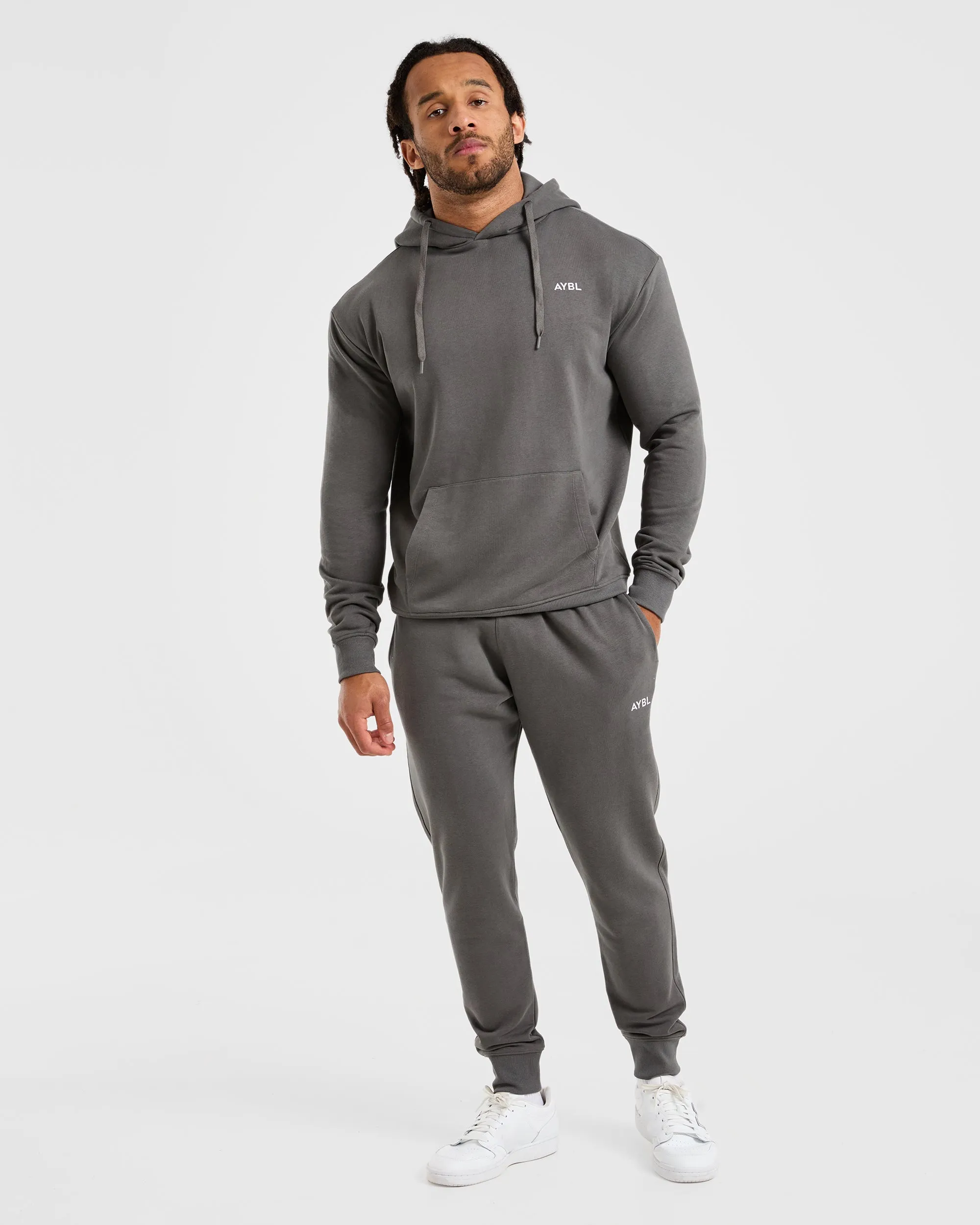 Essential Lightweight Hoodie - Charcoal Teenager mountain style