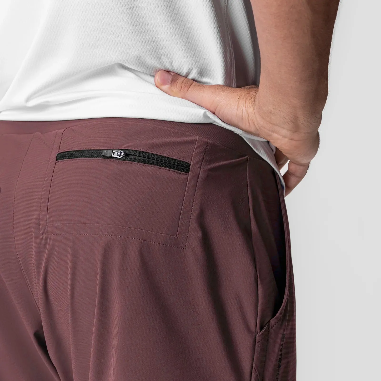 0751. Tetra-Lite? 5" Linerless Short - Plum "Wings" Golf Apparel
