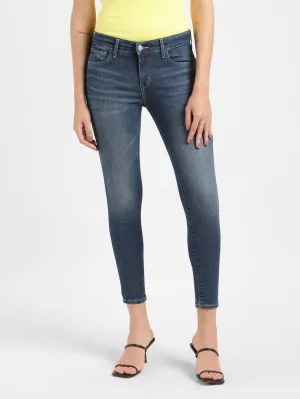Women's 710 Blue Skinny Fit Mid Rise Jeans Nature Lover Outdoor Adventure Autumn Days Season Ready