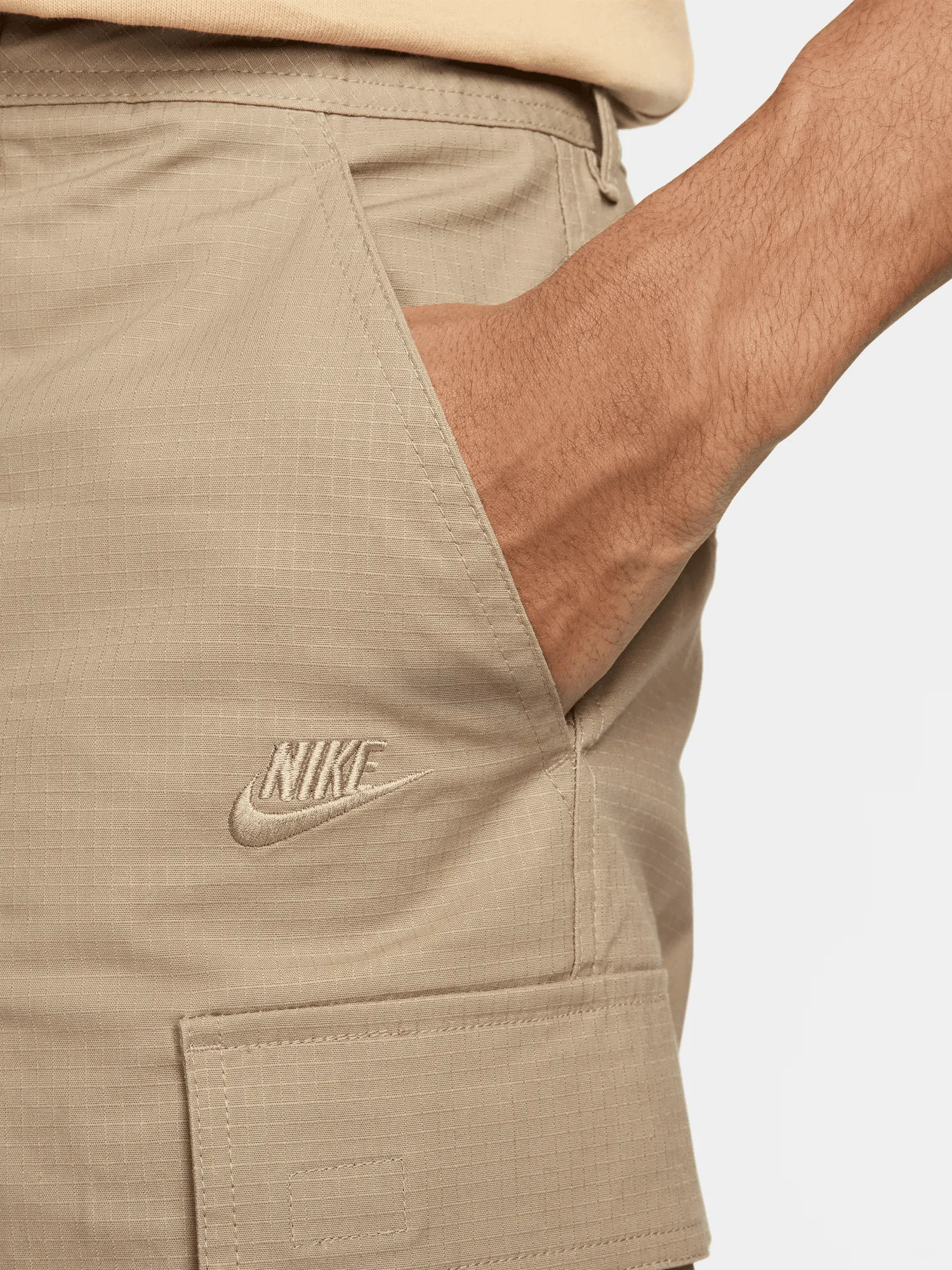 Woven Cargo Short Snag Free Fabric Anti Static Material