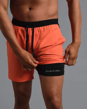Flexible Movement Cut High Elasticity Blend Daybreak Lined Shorts