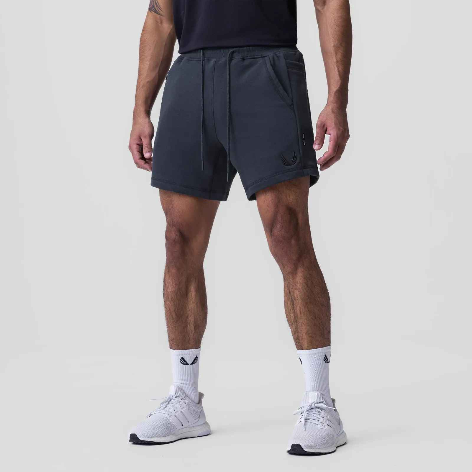 Mood Match 0867. Tech-Terry? Sidelock Sweat Short - Navy