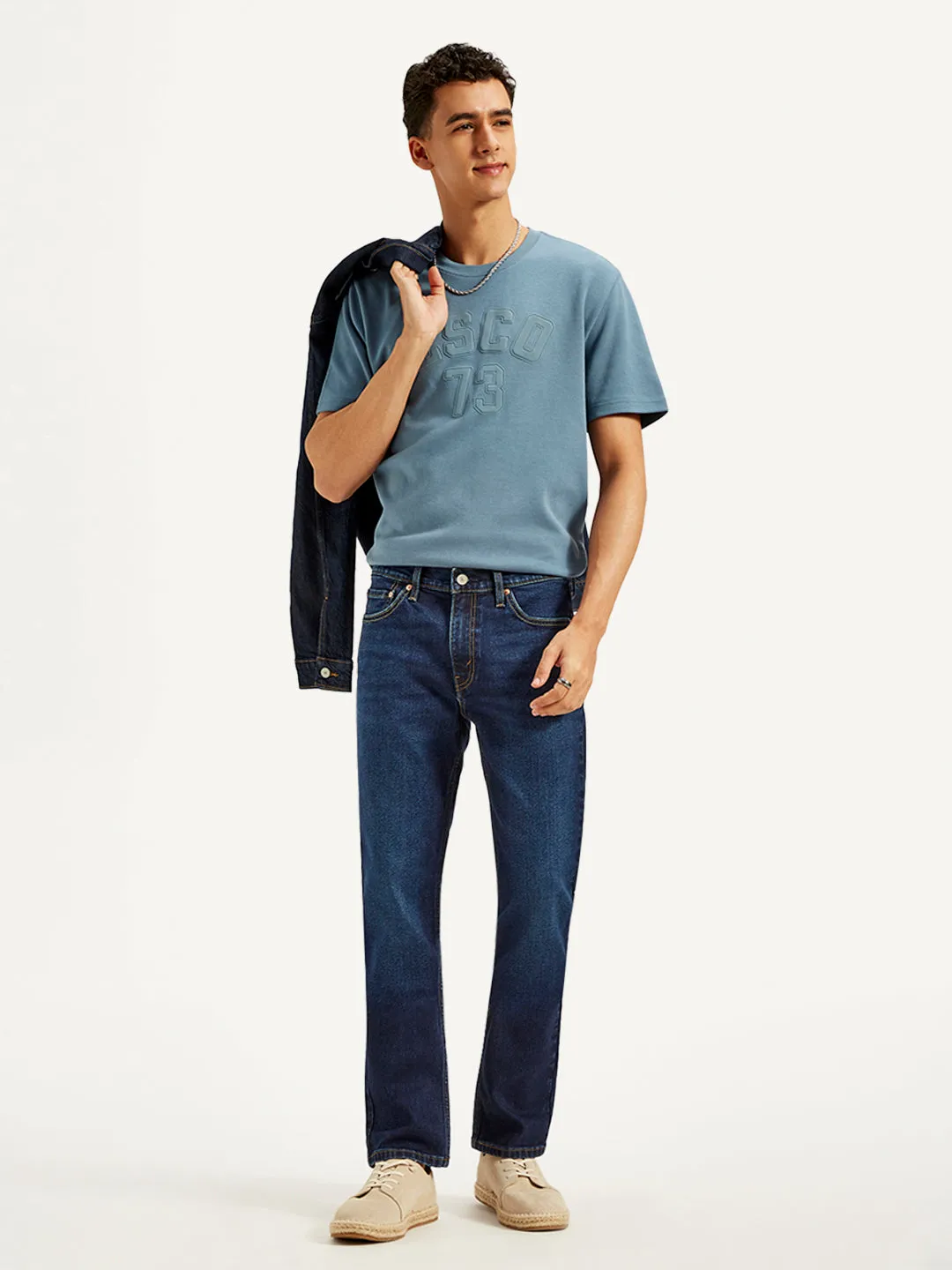 Men's 511 Blue Slim Fit Mid Rise Jeans Artist Vibe Premium