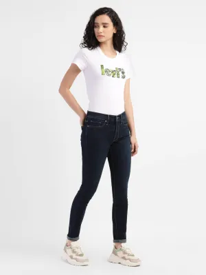 Polished Look Women's 311 Blue Skinny Fit Mid Rise Jeans