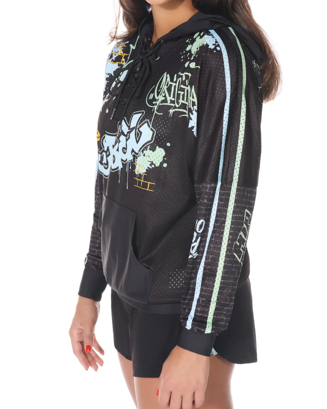 Turn it Up Cutout Pullover Art Core