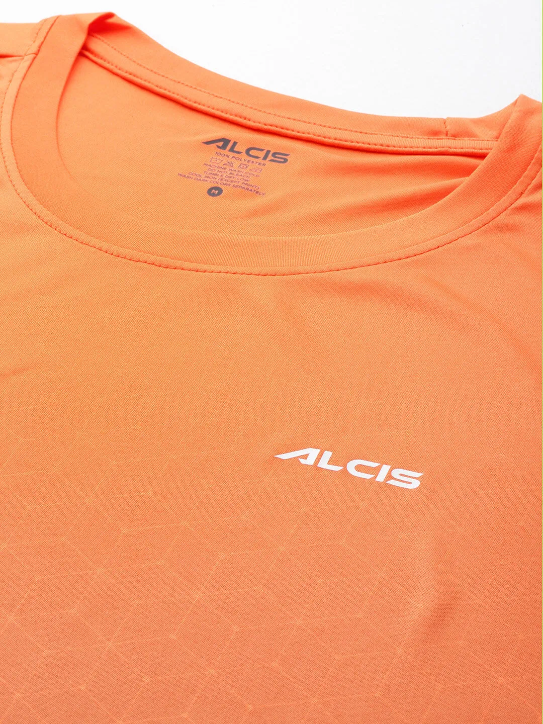 Elite Vibe Alcis Men Geometric Printed Anti Static Slim Fit Sports T-shirt
