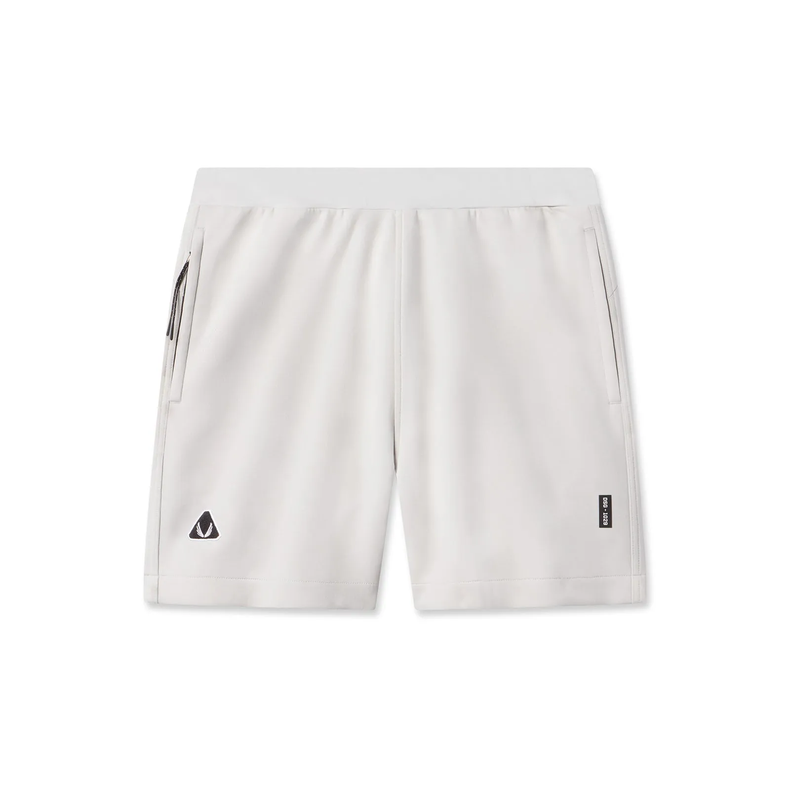1029. Dri-Core? Training Short - Light Grey poolside gear elastic waistband