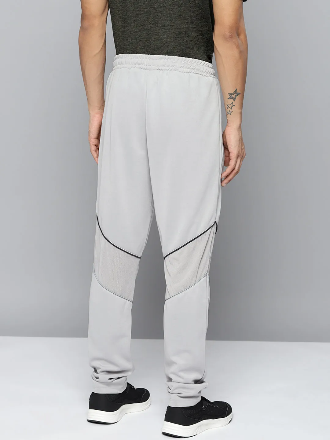 Alcis Men Grey Slim-Fit Training Track Pants Street Style quick dry
