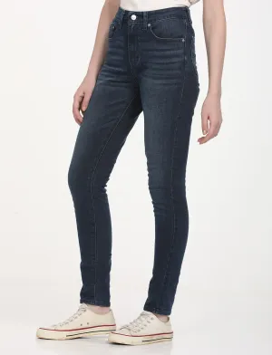 Effortless Look Women's 721 Navy Blue Skinny Fit High Rise Jeans