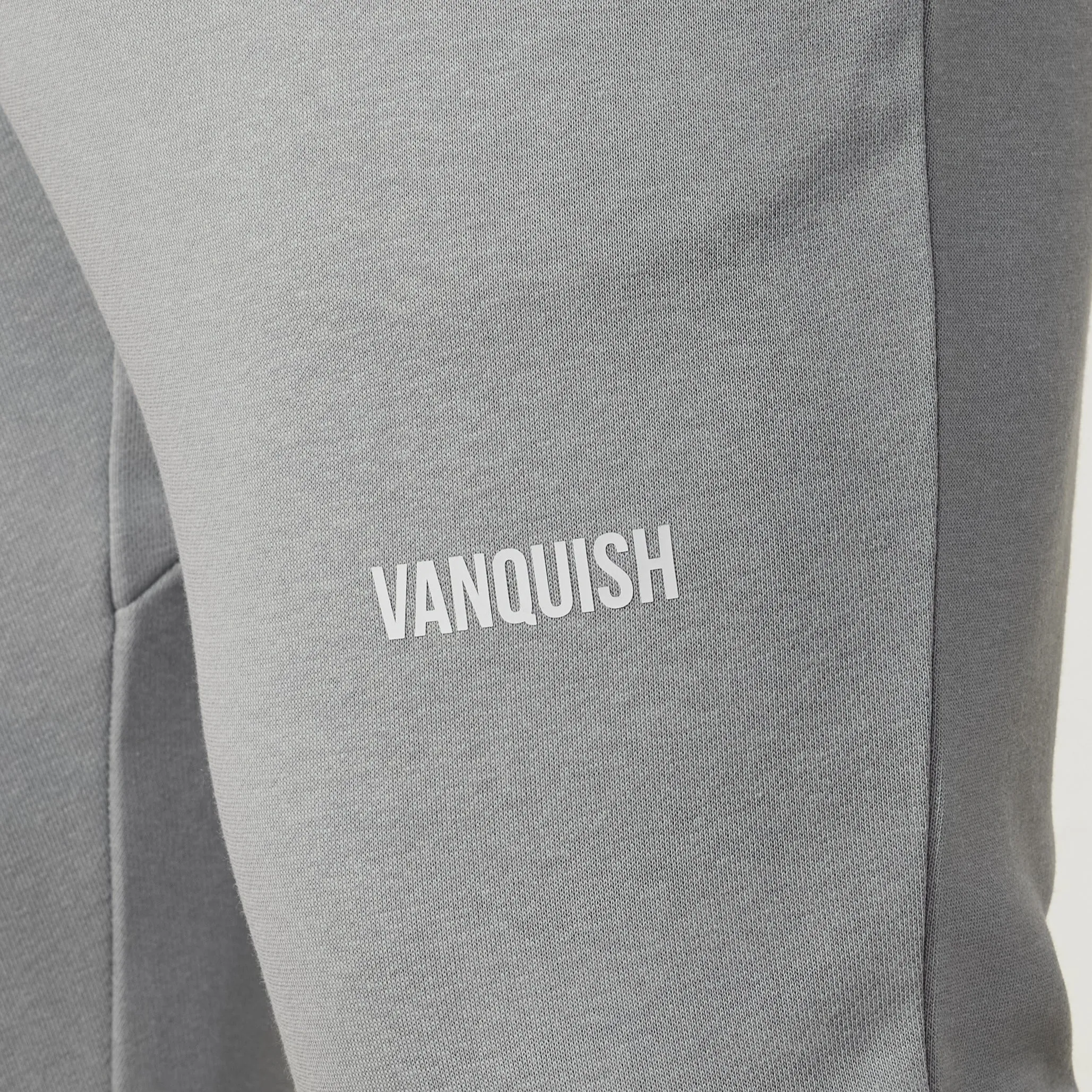 Tagless Design Vanquish Essential Steel Grey Tapered Fit Sweatpants