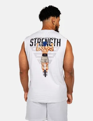 Anime Oversized Tank Top Strength Men Glitter Fit SoftTouch