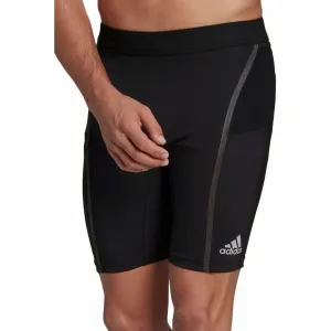 Playful Style Tagless label adidas Saturday Mens Short Running Tights - Black