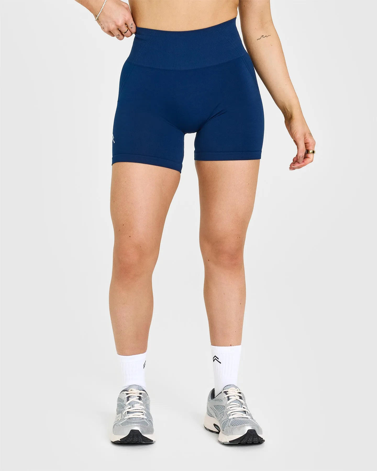 Slimming Shorts Effortless Seamless Shorts | Midnight Linen shorts tank top