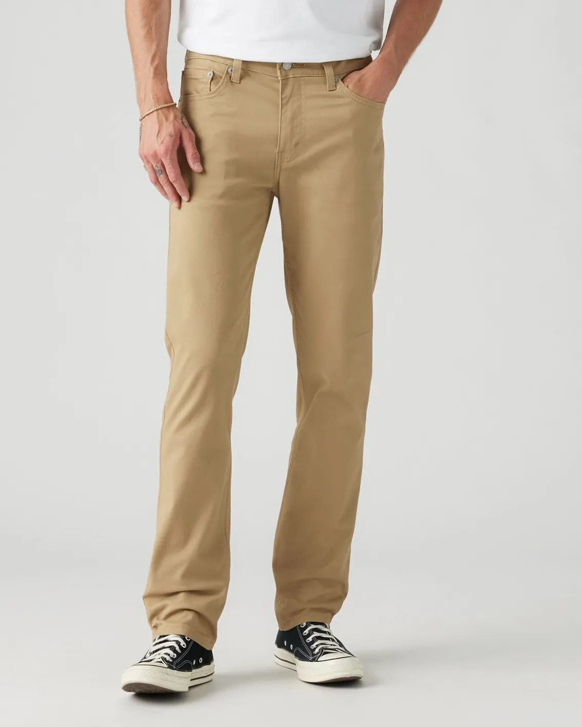 Levi's? 511 Slim Fit All Seasons Tech Mens Trousers - Harvest Gold Tear Resistant Denim Slim Family Style Daily Wear